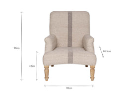 Kallu Wool & Cotton Occasional Chair - Natural