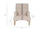 Kallu Wool & Cotton Occasional Chair - Natural