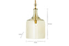 Kalsi Recycled Glass Pendant Light - Lustre - Large
