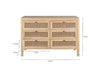 Kanz Mango Wood Chest Of Drawers - Natural