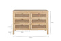 Kanz Mango Wood Chest Of Drawers - Natural
