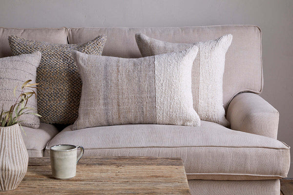 Karaya Cotton & Wool Cushion Cover - Natural