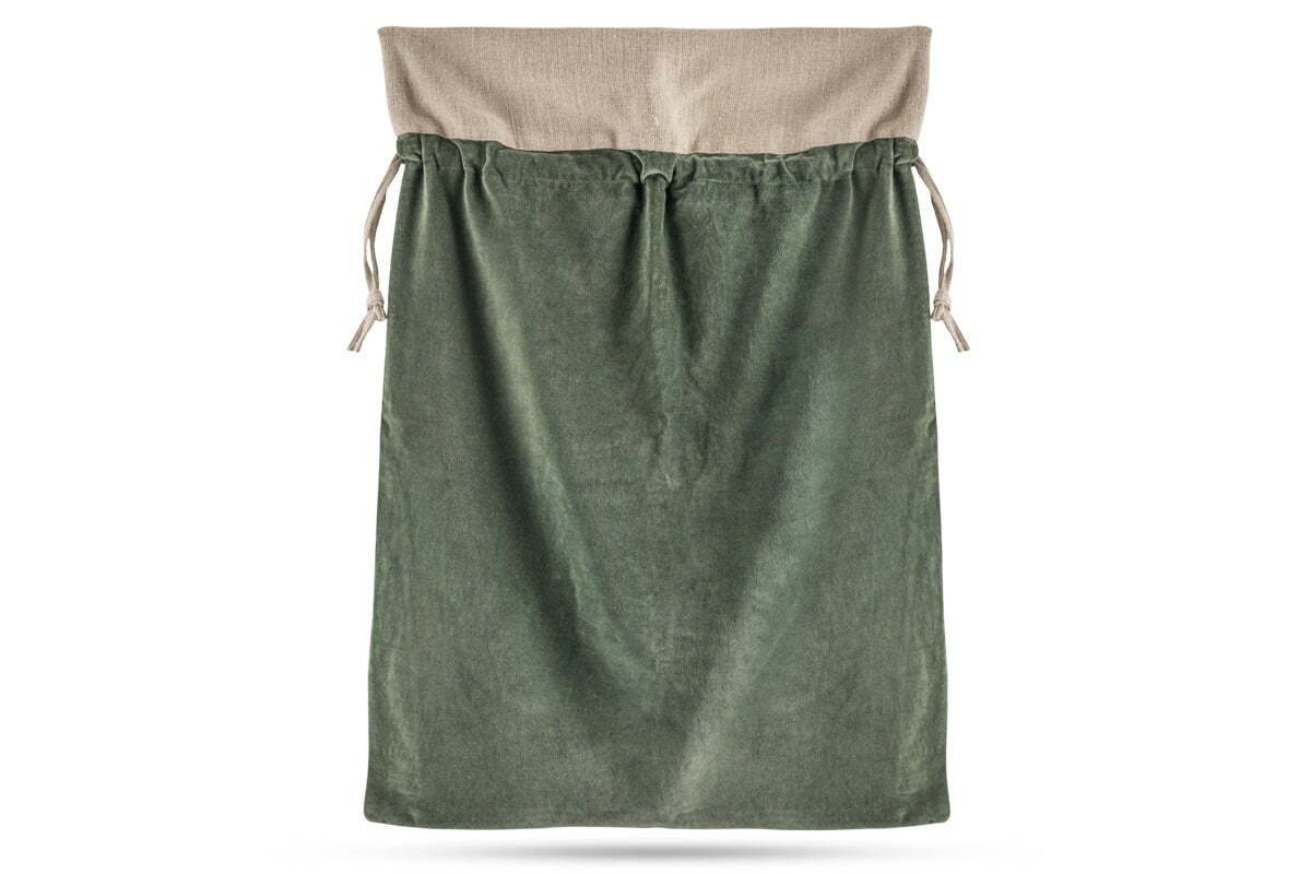 Karru Cotton Velvet Sack - Forest Green