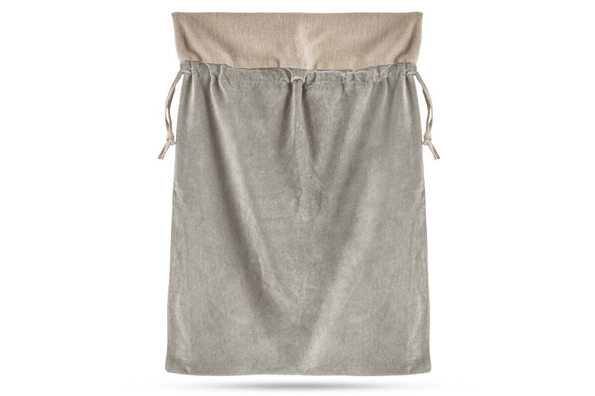 Karru Cotton Velvet Sack - Light Grey