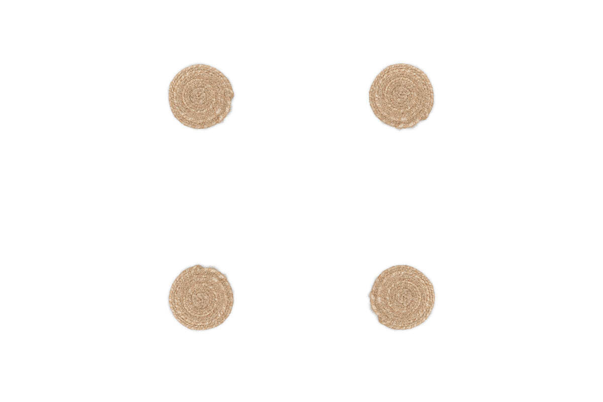 Keso Woven Coasters - Natural - (Set of 4)
