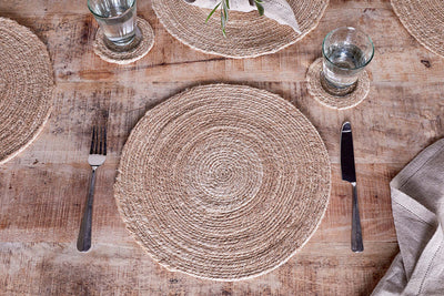 Keso Woven Placemats - Natural - (Set of 4)