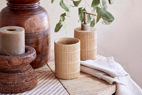 Kiani Ceramic Toothbrush Holder - Cream