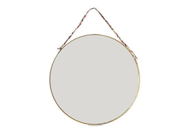Kiko Round Mirror - Brass