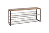 Kiyoma Iron & Wood Low Standing Shelves  - Natural