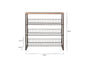 Kiyoma Iron & Wood Tall Standing Shelves - Natural