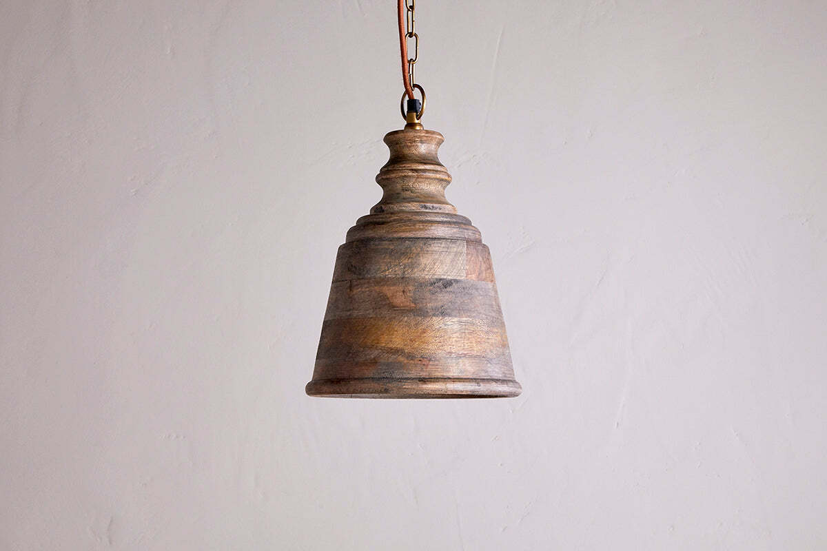 Koma Mango Wood Pendant - Ash Stain