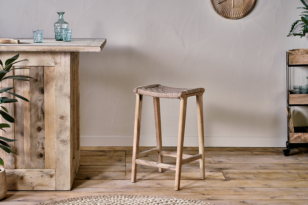 Vinay Woven Counter Stool - Natural