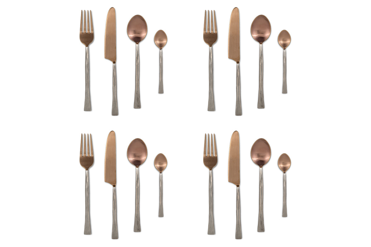 Usa Cutlery Set - Rose Gold (Set of 16)