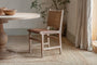 Nayan Leather & Jute Dining Chair - Tan