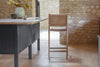 Nayan Leather & Jute Counter Chair - Tan