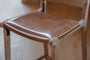 Nayan Leather & Jute Counter Chair - Tan