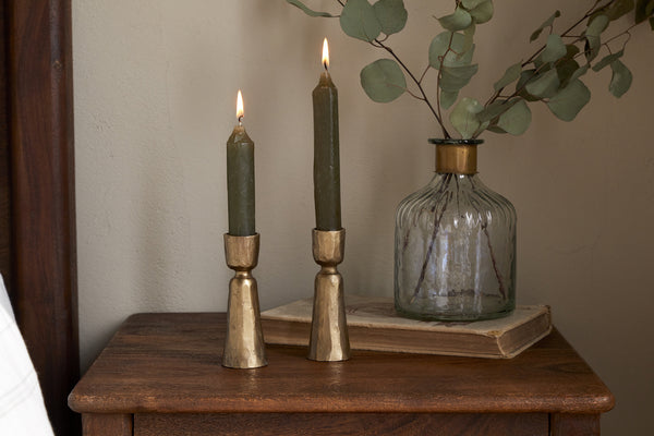 Lokoja Candle Holder - Antique Brass (Set of 2)