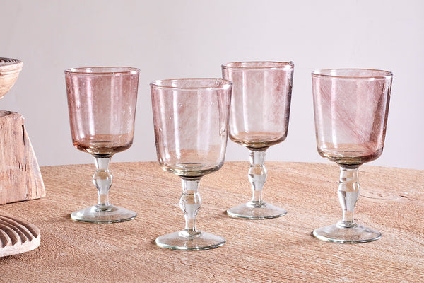 Llanera Wine Glass - Plum - (Set of 4)-Trade nkuku