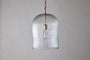 Lumina Fluted Recycled Glass Pendant - Clear