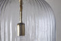 Lumina Fluted Recycled Glass Pendant - Clear