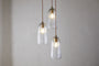 Lumina Fluted Recycled Glass Cluster Light - Clear