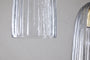 Lumina Fluted Recycled Glass Cluster Light - Clear