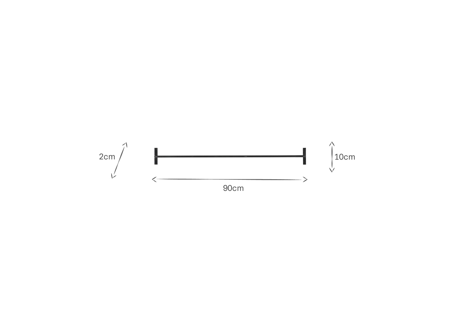 Laila Hanging Rail - Iron