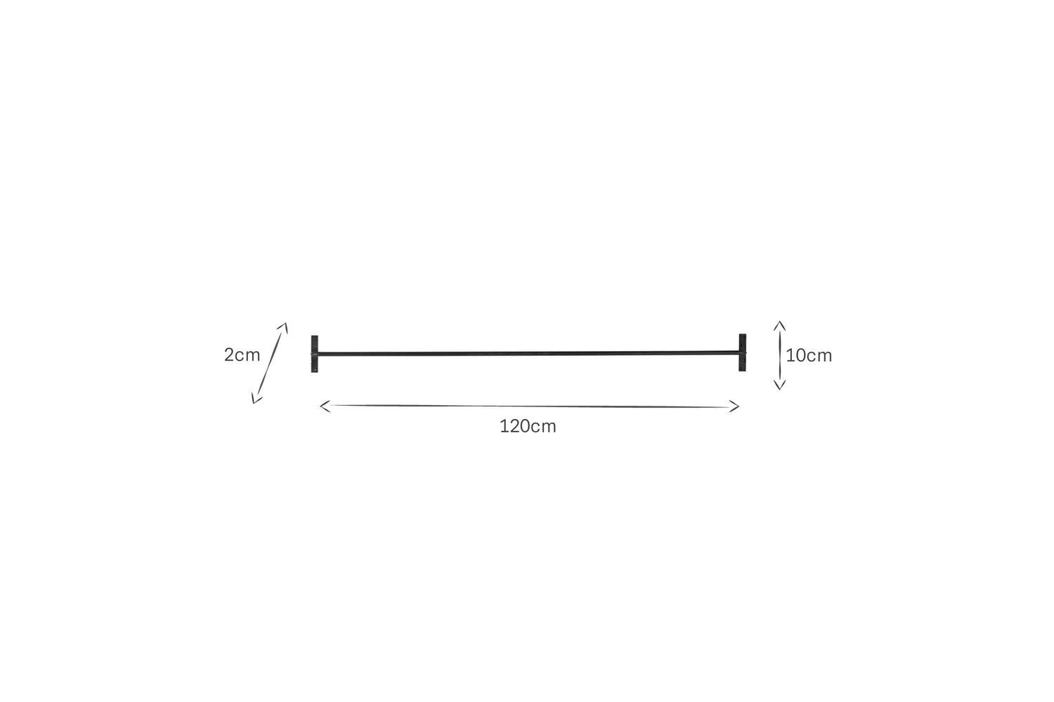 Laila Hanging Rail - Iron