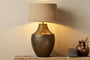 Tanda Etched Statement Table Lamp - Antique Brass - Extra Large