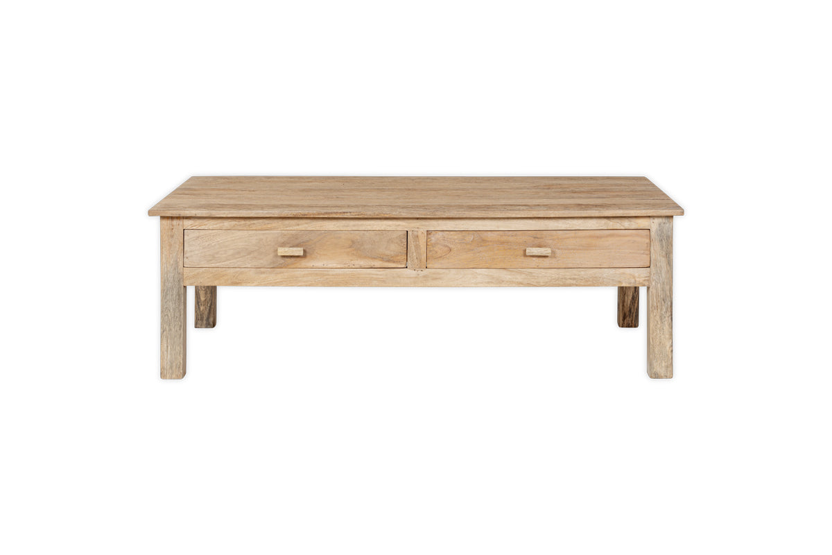 Laali Grooved Mango Wood Coffee Table - Natural-Trade nkuku