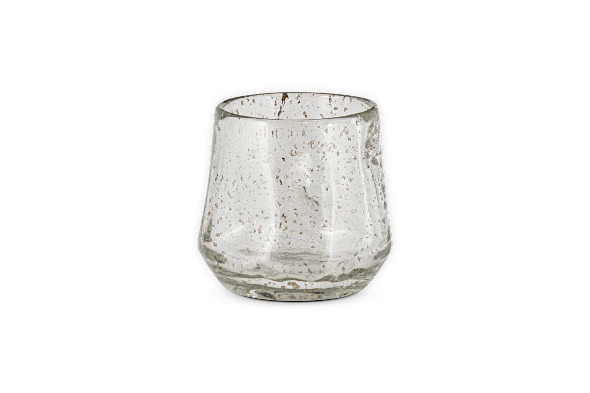 Linora Recycled Glass Tealight Holder - Clear-Trade nkuku