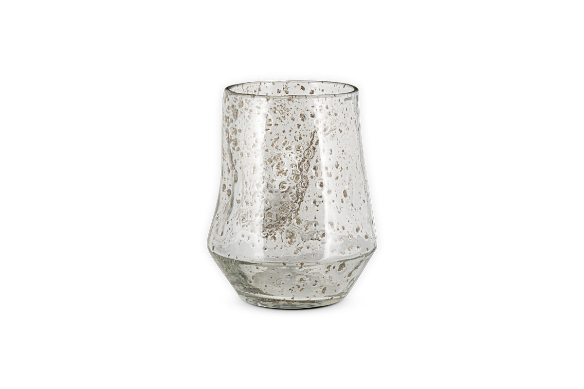 Linora Recycled Glass Tealight Holder - Clear-Trade nkuku