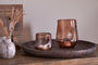 Linora Recycled Glass Tealight Holder - Terracotta-Trade nkuku