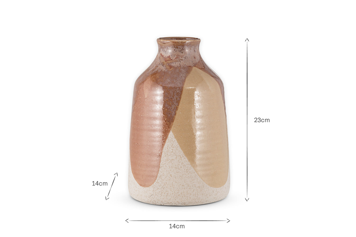 Lucia Ceramic Vase - Terracotta Mix