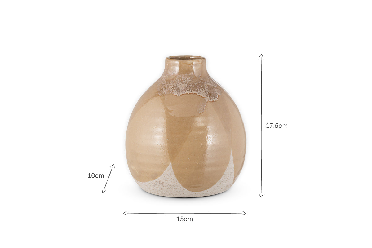 Lucia Ceramic Vase - Terracotta Mix