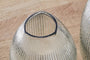Linsy Ribbed Glass Vase - Clear