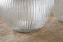 Linsy Ribbed Glass Vase - Clear