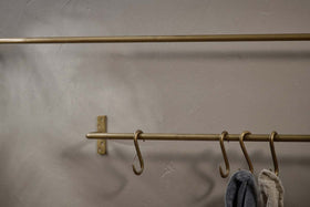 Laila Iron Hanging Rail - Brass