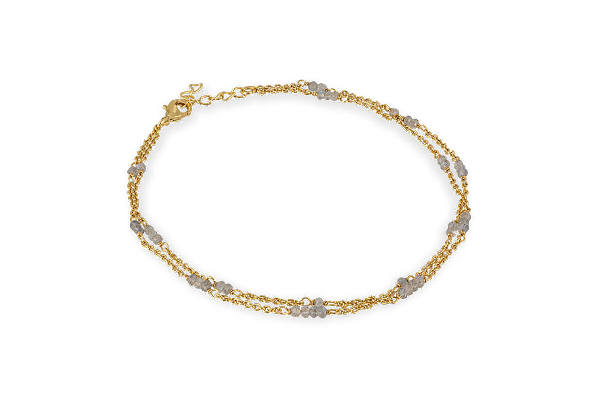 Lavana Anklet - Labradorite