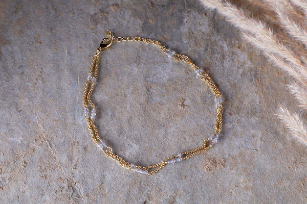 Lavana Anklet - Labradorite