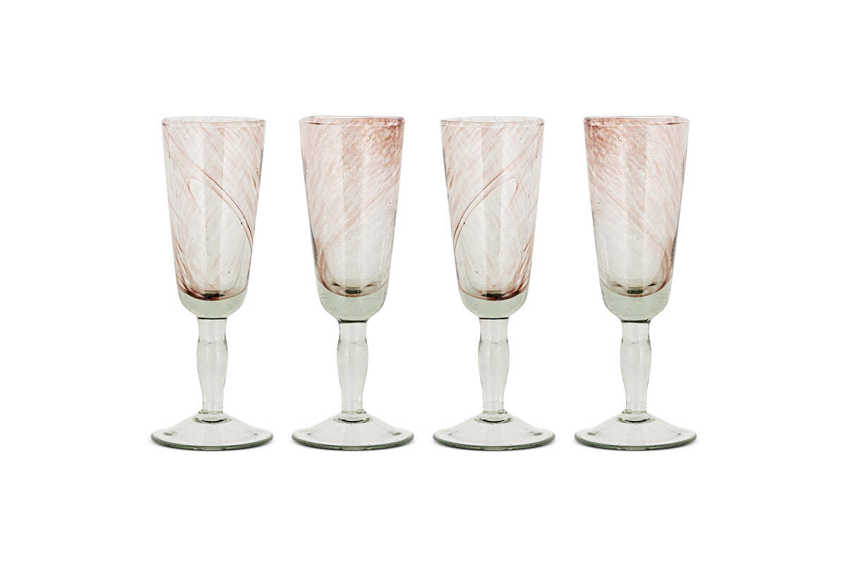 Llanera Champagne Glass - Plum - (Set of 4)