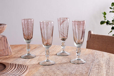 Llanera Champagne Glass - Plum - (Set of 4)