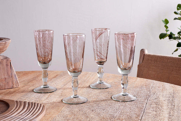 Llanera Champagne Glass - Plum - (Set of 4)