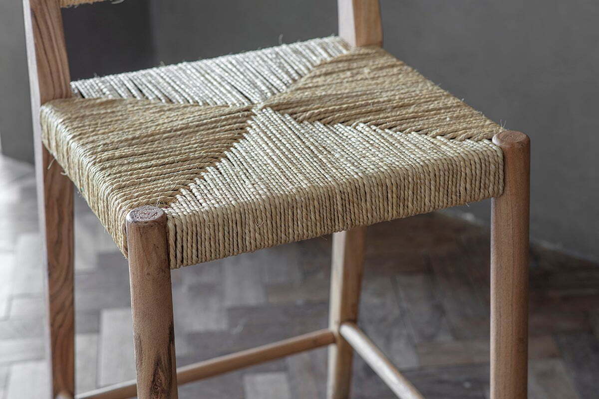 Lohanda Acacia & Munja Grass Counter Chair - Natural