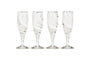 Lohara Champagne Glass - White (Set of 4)