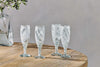 Lohara Champagne Glass - White (Set of 4)