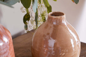 Lucia Ceramic Vase - Terracotta Mix