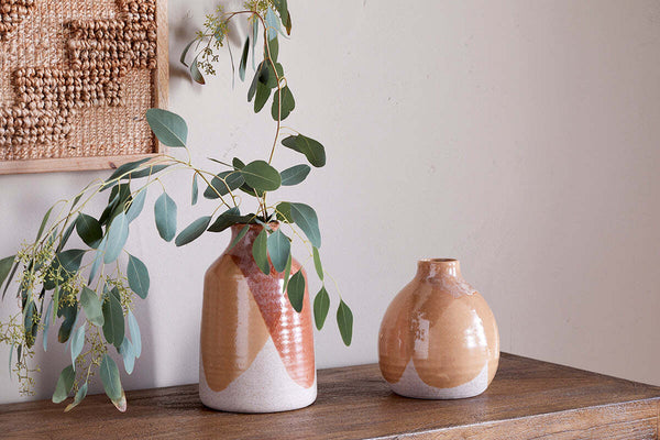 Lucia Ceramic Vase - Terracotta Mix