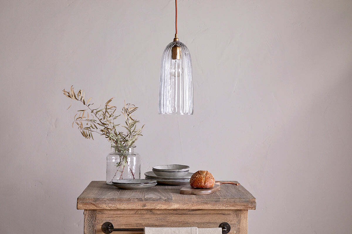 Lumina Recycled Glass Pendant - Clear