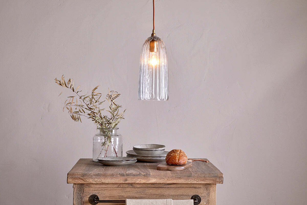 Lumina Recycled Glass Pendant - Clear